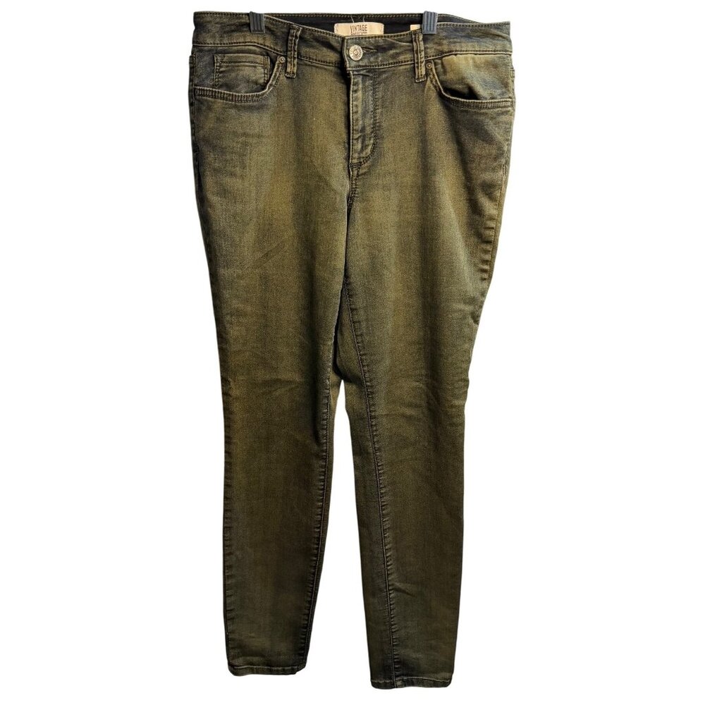 Vtg America Blues Jeans Women's 10R/30 Slim Fit Boho‎ Skinny Wash Denim Classic